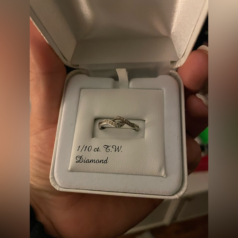 Diamond (1/10) Sterling Silver Ring